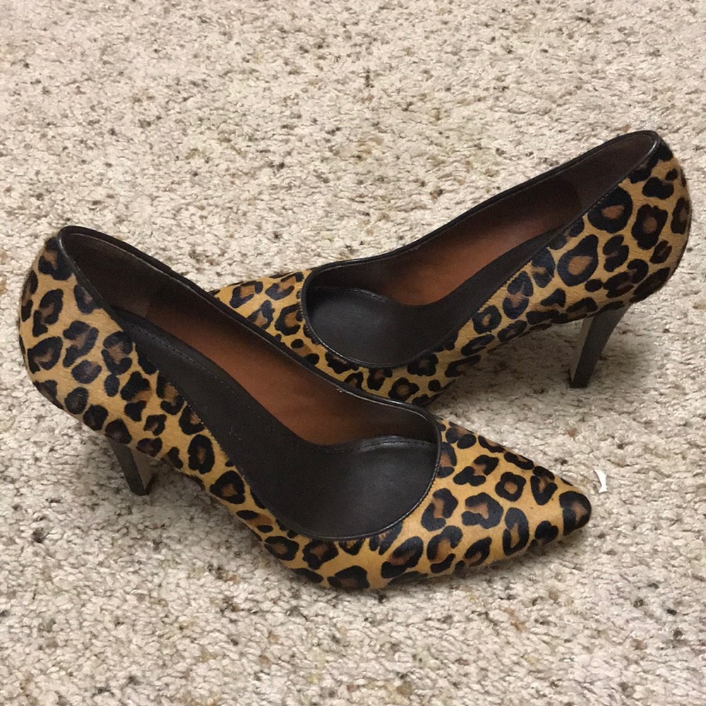 Leopard print heels.